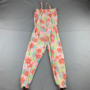 Girls Target, floral soft cotton jumpsuit, GUC, size 4