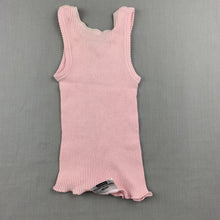Load image into Gallery viewer, Girls Bonds, pink ribbed cotton singlet top, GUC, size 000