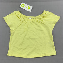 Load image into Gallery viewer, Girls KID, yellow cotton t-shirt / top, NEW, size 1