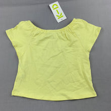 Load image into Gallery viewer, Girls KID, yellow cotton t-shirt / top, NEW, size 1