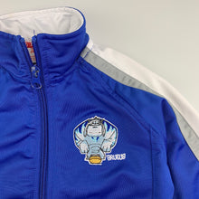 Load image into Gallery viewer, Unisex NRL Official, Canterbury Bulldogs zip up jacket / track top, GUC, size 4