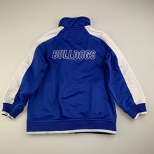 Load image into Gallery viewer, Unisex NRL Official, Canterbury Bulldogs zip up jacket / track top, GUC, size 4