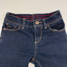 Load image into Gallery viewer, Girls Jordache, blue stretch denim jeans, elasticated, Inside leg: 28cm, GUC, size 2