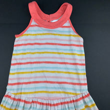 Load image into Gallery viewer, Girls Target, striped cotton casual dress, light mark back hem, FUC, size 5