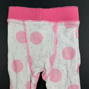 Girls Dymples, cotton footed leggings / bottoms, EUC, size 0000