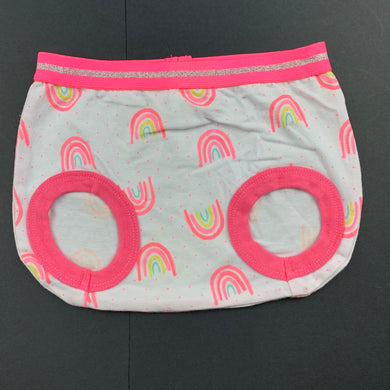 Girls Dymples, stretchy napy cover / bloomers, rainbow, EUC, size 00