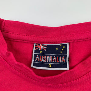 Girls Australia, Peppa Pig pink cotton t-shirt / top, armpit to armpit: 27cm, L: 36cm, GUC, size 0-1