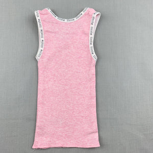 Girls Kids & Co Baby, pink cotton singlet top, EUC, size 0000