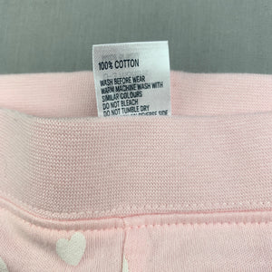 Girls Anko Baby, pink soft cotton shorts, elasticated, EUC, size 000