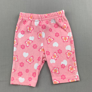 Girls Sprout, soft cotton floral leggings / bottoms, EUC, size 0000