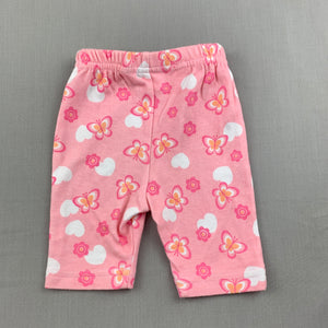 Girls Sprout, soft cotton floral leggings / bottoms, EUC, size 0000