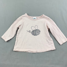 Load image into Gallery viewer, Girls Anko Baby, pale pink cotton top, bee, GUC, size 00