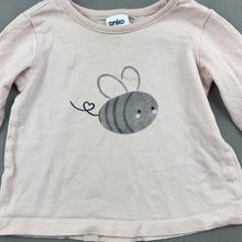 Load image into Gallery viewer, Girls Anko Baby, pale pink cotton top, bee, GUC, size 00