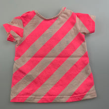 Load image into Gallery viewer, Girls Cotton On Baby, pink stripe cotton t-shirt / top, FUC, size 00