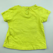 Load image into Gallery viewer, Boys Baby Charlie &amp; Me, green cotton t-shirt / top, GUC, size 0
