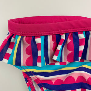 Girls Target, colourful swim bottoms, EUC, size 00
