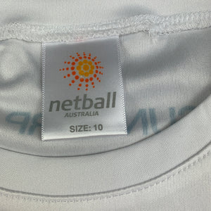Girls Netball Australia, sports / activewear top, EUC, size 10