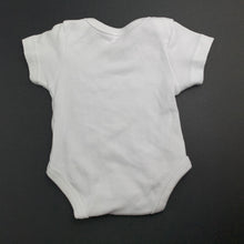 Load image into Gallery viewer, Unisex Baby Berry, white cotton bodysuit / romper, EUC, size 0000