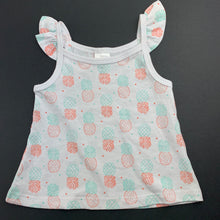 Load image into Gallery viewer, Girls Tiny Little Wonders, cotton summer top, pineapples, EUC, size 000