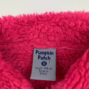 Girls Pumpkin Patch, fleece lined faux suede jacket / coat, GUC, size 5