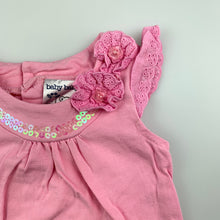 Load image into Gallery viewer, Girls Baby Baby, pink stretchy top, butterflies, GUC, size 00