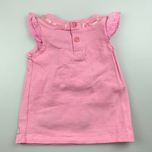 Load image into Gallery viewer, Girls Baby Baby, pink stretchy top, butterflies, GUC, size 00