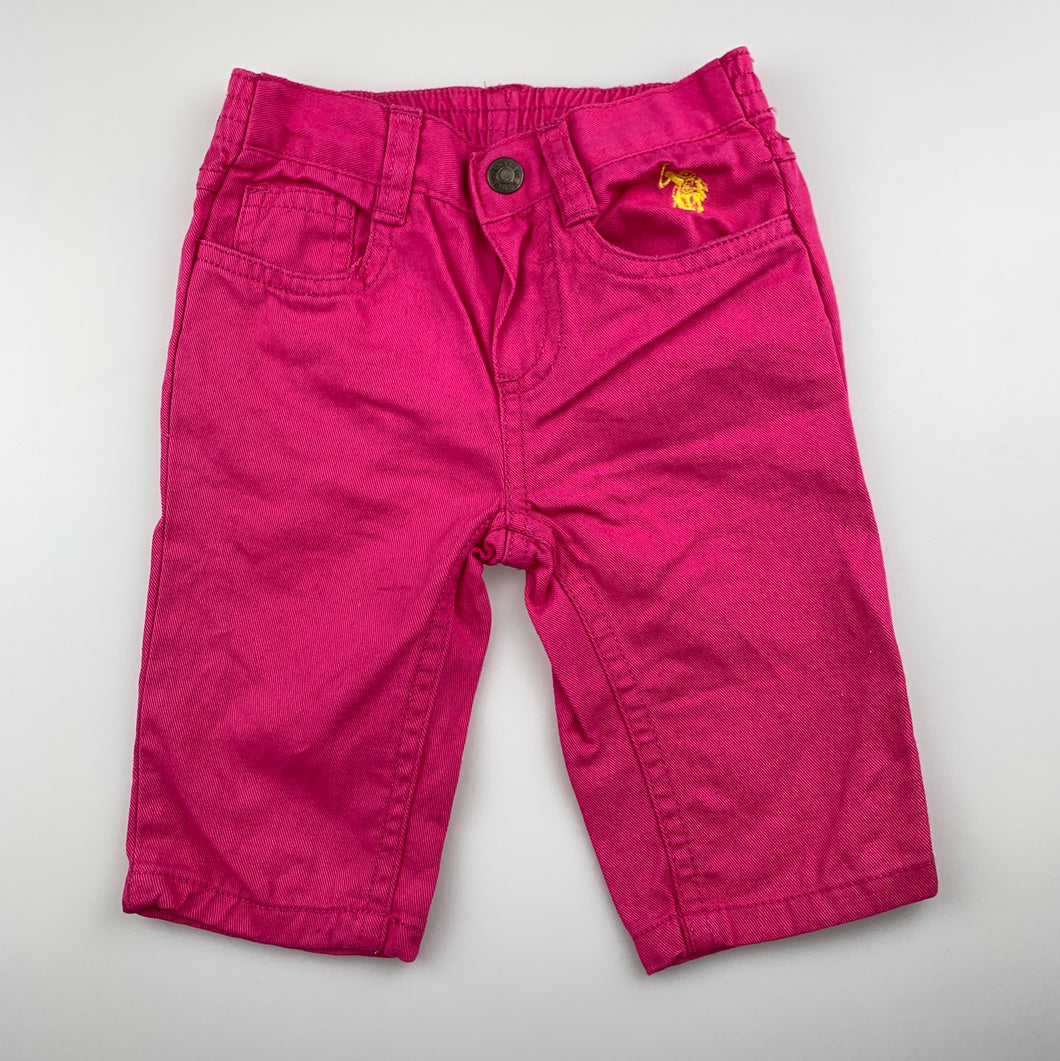 Boys US Polo Assn, cotton cropped pants, elasticated, Inside leg: 16cm, GUC, size 1-2