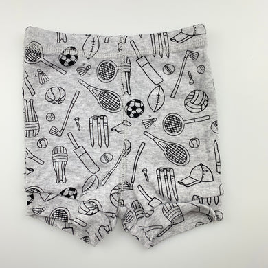 Boys Dymples, grey cotton shorts, elasticated, EUC, size 00