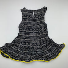Load image into Gallery viewer, Girls Target, lightweight black &amp; white peplum top, EUC, size 8