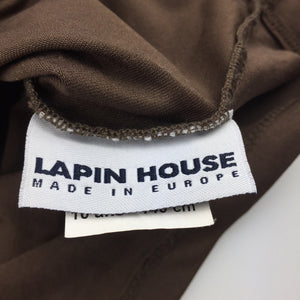 Girls Lapin House, brown luxurious long sleeve top, diamante, EUC, size 10