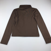 Load image into Gallery viewer, Girls Lapin House, brown luxurious long sleeve top, diamante, EUC, size 10