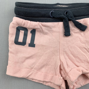 Girls Baby Berry, pink lightweight soft cotton shorts, EUC, size 0000