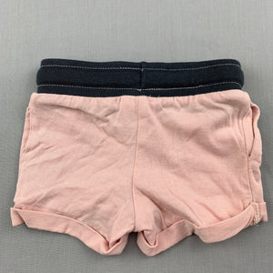 Girls Baby Berry, pink lightweight soft cotton shorts, EUC, size 0000