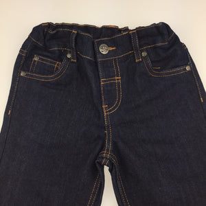 Boys H&T, dark denim jean shorts, adjustable, EUC, size 4