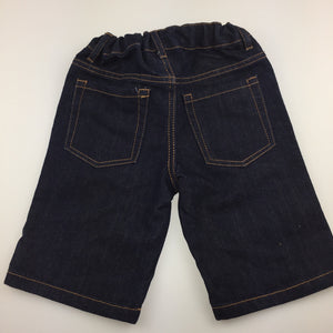 Boys H&T, dark denim jean shorts, adjustable, EUC, size 4