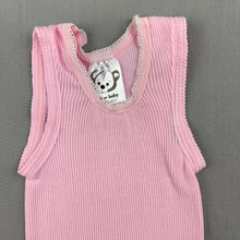 Load image into Gallery viewer, Girls Target, Baby, pink ribbed cotton singlet top, EUC, size 0000