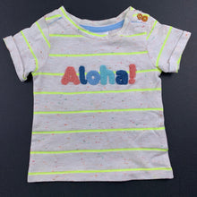 Load image into Gallery viewer, Boys Sprout, striped soft feel t-shirt / top, EUC, size 0000