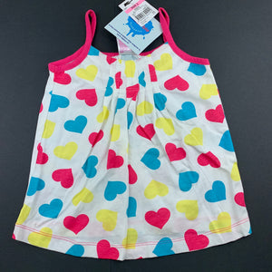 Girls Solutions, cotton pyjama singlet top, NEW, size 3