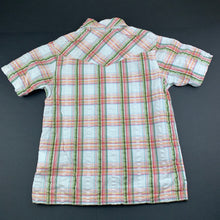 Load image into Gallery viewer, Boys Okaidi, checked cotton short sleeve shirt, GUC, size 10