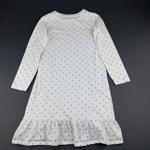 Girls Kids & Co, soft cotton long sleeve casual dress, EUC, size 5, L: 57cm approx