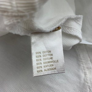 Girls Chateau De Sable, white corduroy cotton skirt, adjustable, EUC, size 6,  