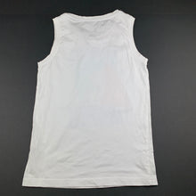 Load image into Gallery viewer, Boys Balabala, white cotton singlet / tank top, boat, EUC, size 10,  