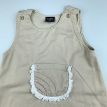 Load image into Gallery viewer, Girls Happy Kids, beige cotton casual dress, GUC, size 4, L: 48cm approx