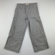 Load image into Gallery viewer, Boys Old Navy, grey cotton casual pants, adjustable, Inside leg: 36cm, EUC, size 3,  
