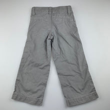 Load image into Gallery viewer, Boys Old Navy, grey cotton casual pants, adjustable, Inside leg: 36cm, EUC, size 3,  
