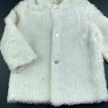 Load image into Gallery viewer, Girls vintage, cream faux fur jacket / coat, FUC, size 1,  