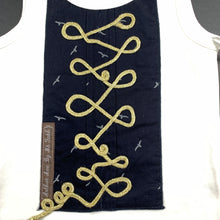 Load image into Gallery viewer, Boys Arthur Ave, white &amp; navy cotton pirate vest / top, NEW, size 2,  