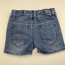 Load image into Gallery viewer, Boys Mooks, blue denim jean shorts, adjustable, GUC, size 1,  