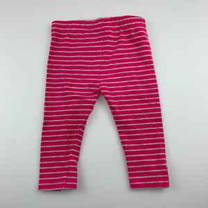 Girls Tiny Little Wonders, pink stripe leggings / bottoms, GUC, size 00,  