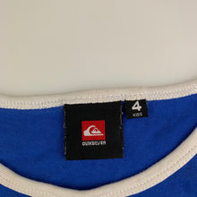 Load image into Gallery viewer, Boys Quiksilver, blue cotton singlet / tank top, turtle, GUC, size 4,  